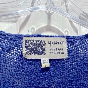Habitat blue L knit sweater